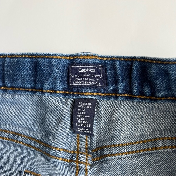 GapKids Boys Slim Straight Stretch Jeans - Size 14 (Used) - Picture 2 of 4